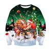 Xmas Christmas Sweater For Men Women Long Sleeve Funny Ugly Santa Claus Playing Hockey Jumpers Party Pullover Sweatshirt