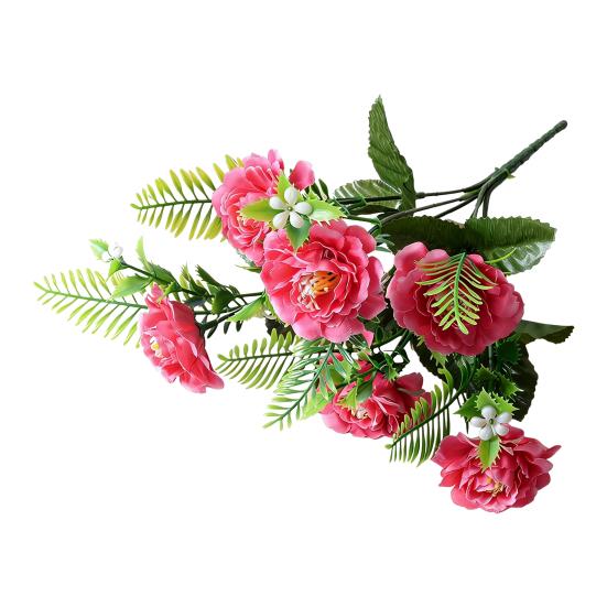 

Искусственный цветок хризантемы, букет из искусственных шелковых хризантем с 6 головками, поддельные цветочные композиции для декора дома, свадьбы, вечеринки на весну розы красного