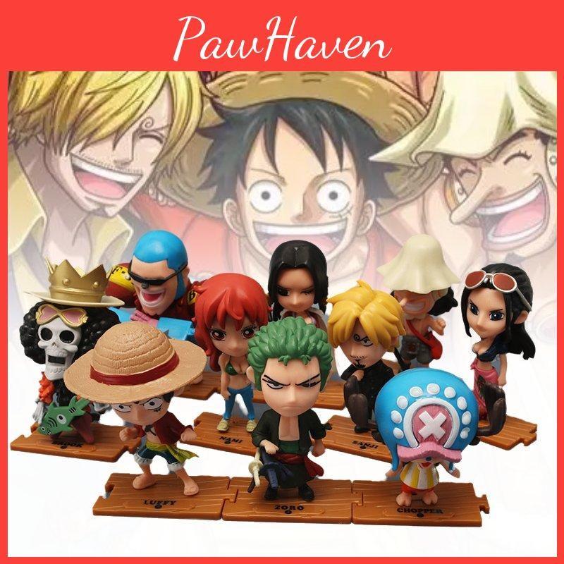 One 10pcs Piece Role Pvc Toy Model Desktop Decoration Children Gift Christmas