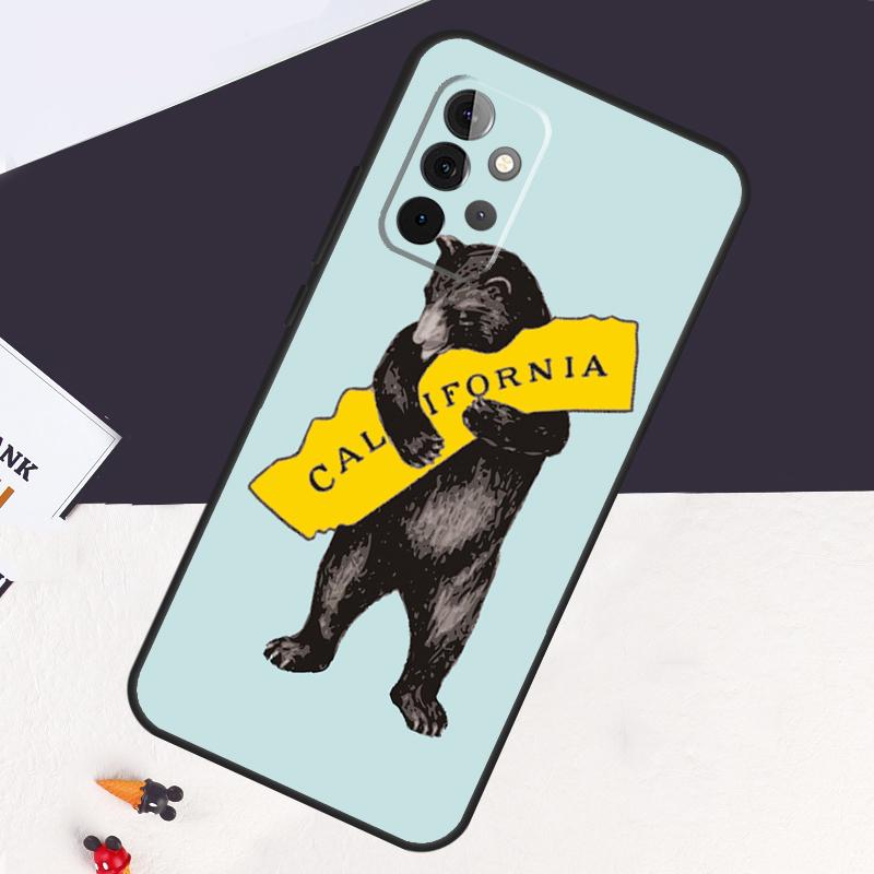 Cartoon Grizzly Bear Case For Samsung Galaxy A14 A55 A06 A05 A36 A26 A16 A54 A34 A22 A32 A52 A35 A15 A53 A13 A56