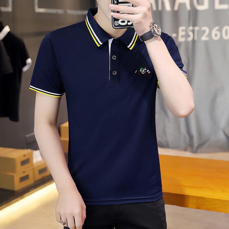 Men 'S Short Sleeve T -Shirt Summer Casual Thin Embroidered Men 'S Polo Shirt