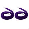 2 Stanchion Queue Rope with Hooks, 5ft/60 Inch Purple