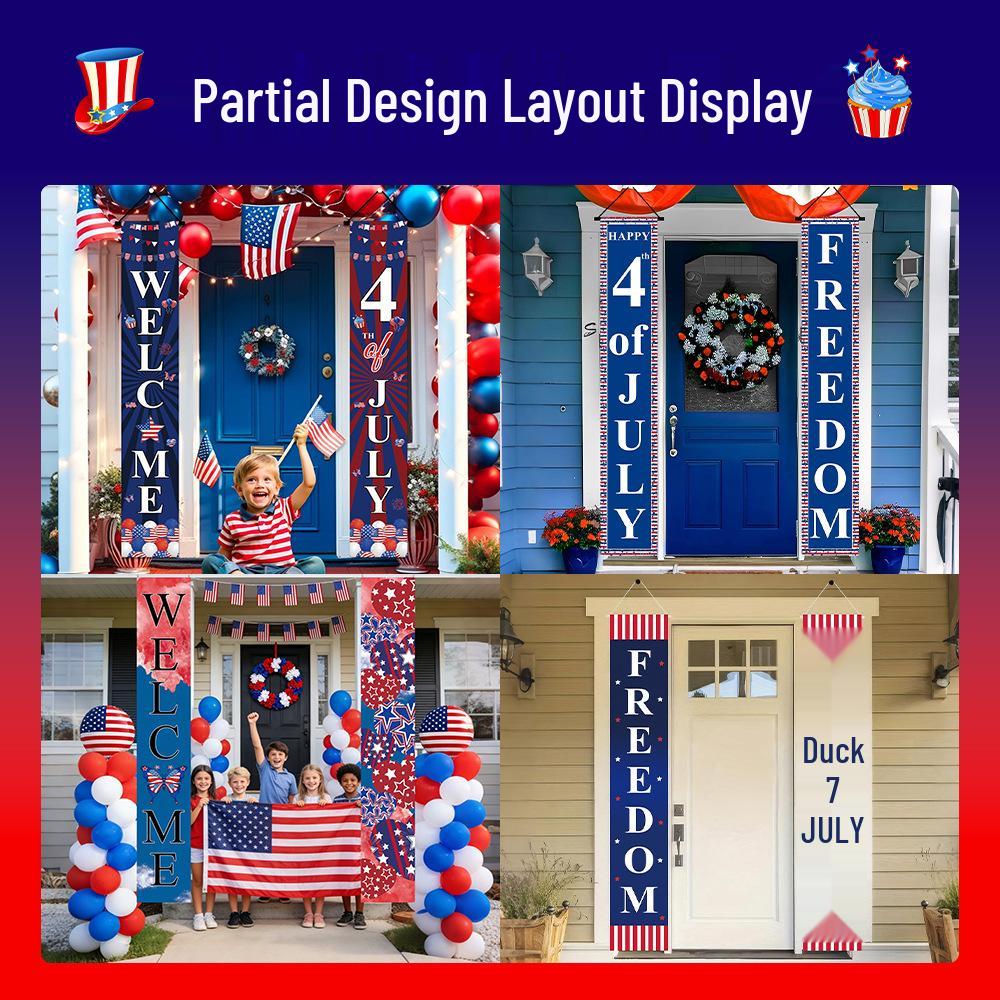 2026 Independence Day Door Curtain: Decorative Festival Hanging for Celebrations