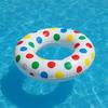 Giant Round Polka Dot Inflatable Buoy 91cm Multicolor for Children and Adults Pool or Beach