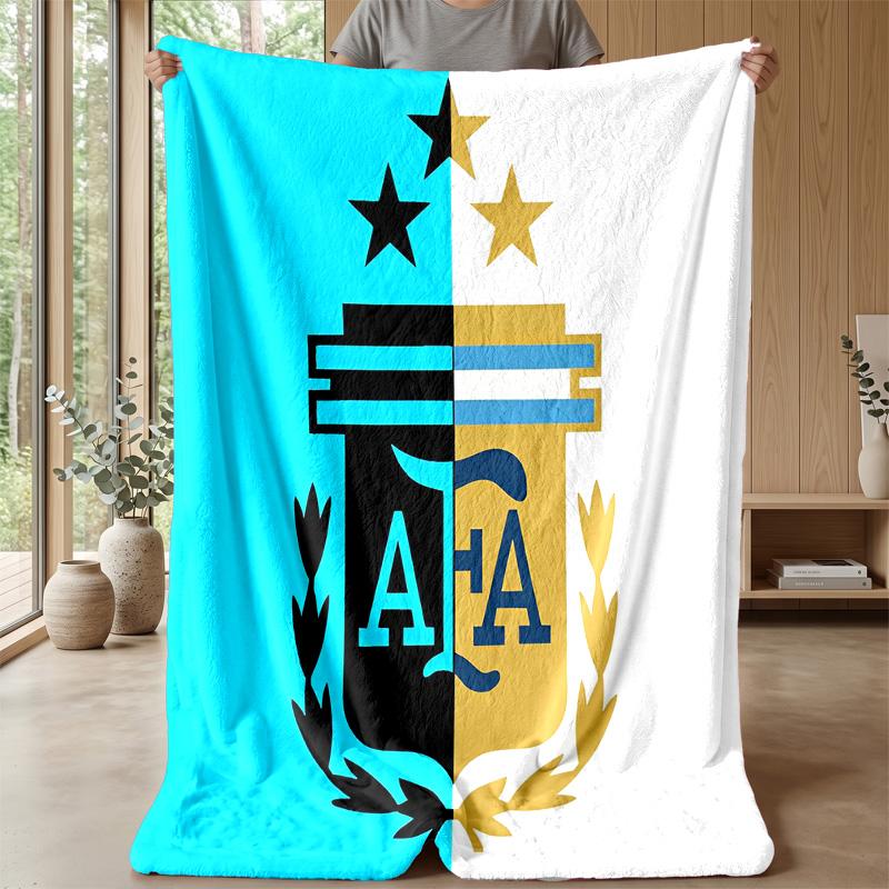 Argentina national football team Theme blanket Soft Flannel Fleece Blanket Warm Lightweight Throw Blanket for Home Sofa Bed