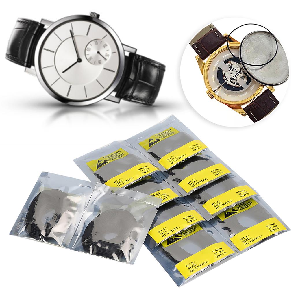 Waterproof Round Watch Gaskets O Ring Washers Watch Accessory 0.9mm(Thick Type)