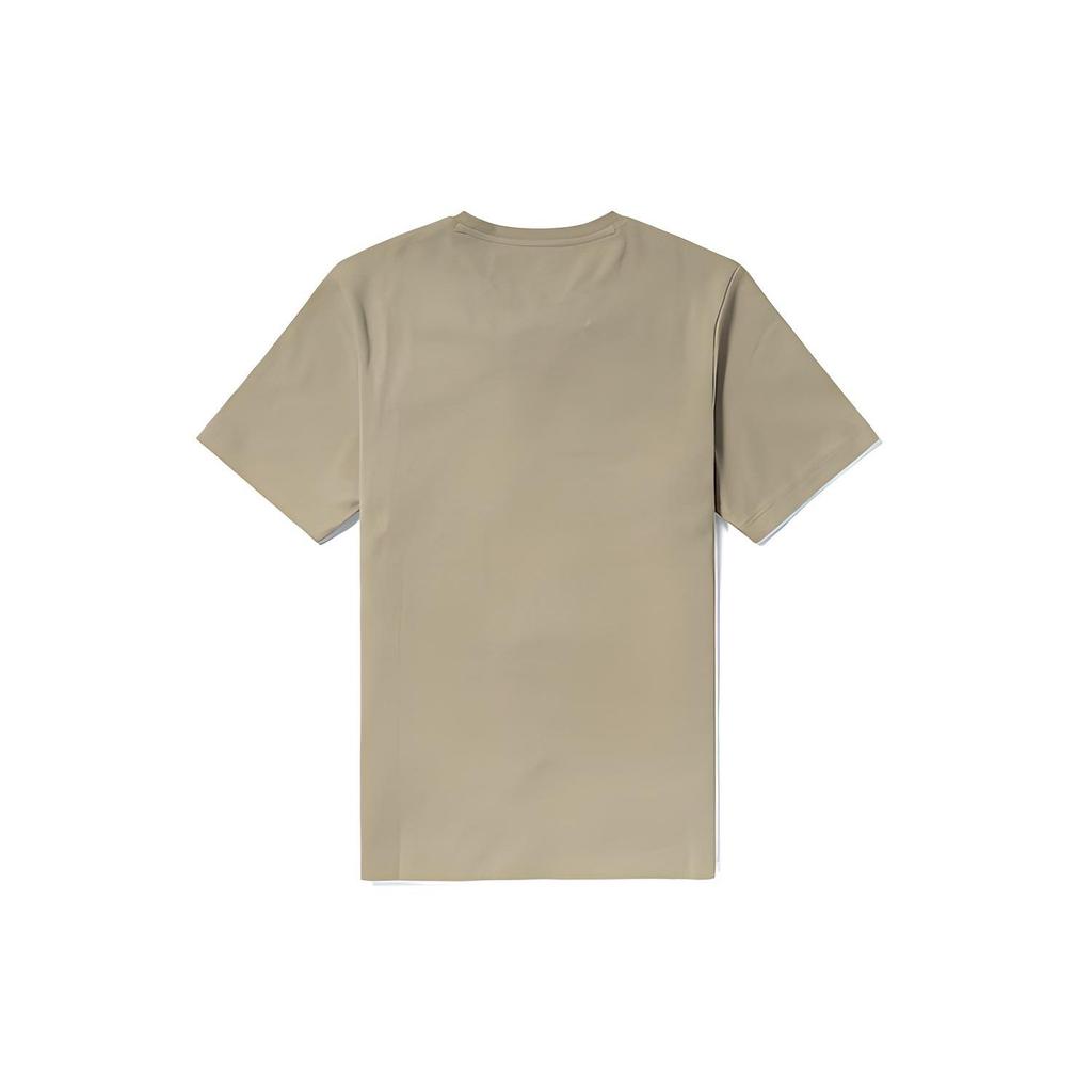 Timberland Hidden Pocket Solid Color Round Neck Short Sleeve T-Shirt Men Tops Light-Earth A2DMU-269