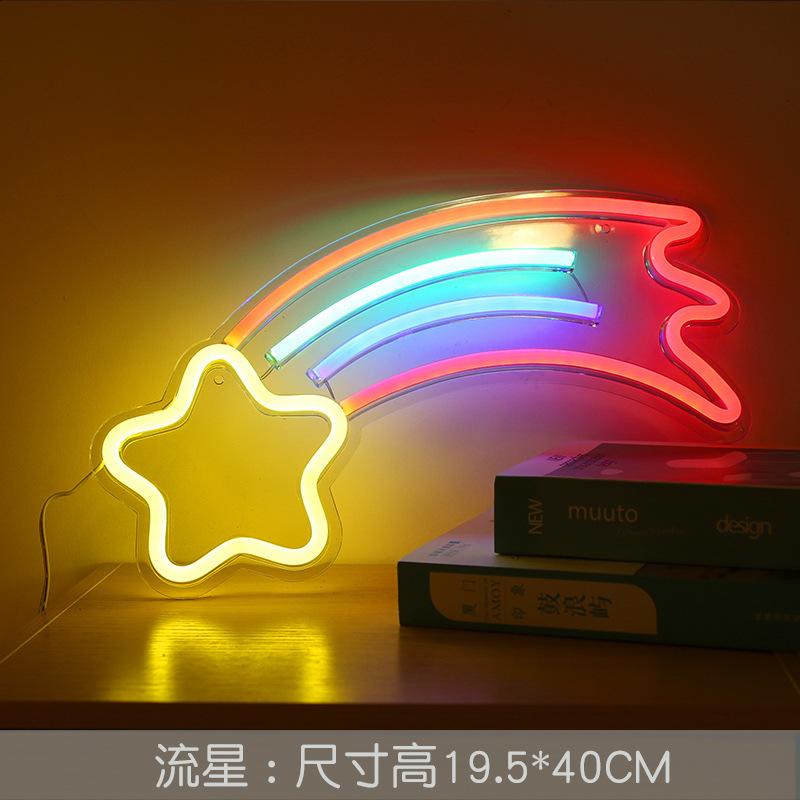 USB Powered Cute Logo Animal Neon Lights  Backplane for Bedroom Wedding,Birthday,Valentine's Day,Christmas Decoration Occasions