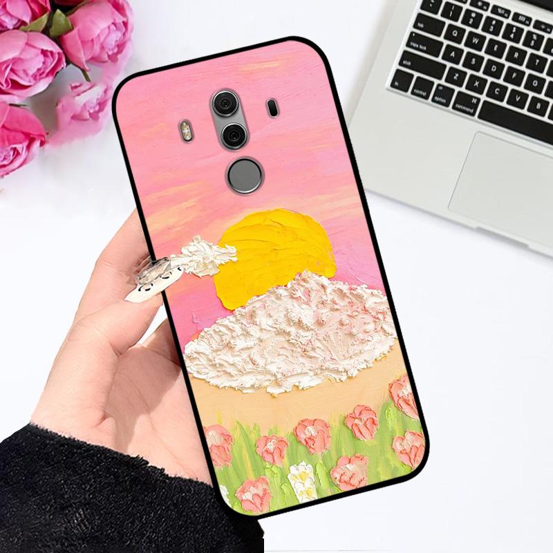 For Mate 10 Pro Case Mate10 TPU Soft Silicone Phone Cover For Huawei Mate 10 Lite Fashion Shockproof Funda Nova 2i Bumper Cute