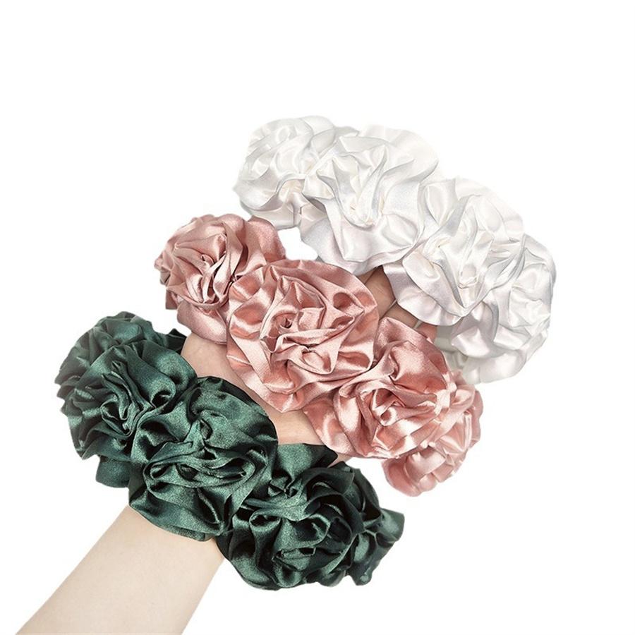 New Fashion Boho Big Rose Red Flower Thick Headband For Women Wide Hairbands Elegant Girl Hair Accessories Vintage Headband