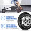 Electric Scooter Rear Tire with Wheel Hub Disc Brake Set 8.5 inches Solid Electric Scooter Wheel Replacement for Xiaomi