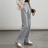 Women's High-Waisted Wide-Leg Draped Trousers