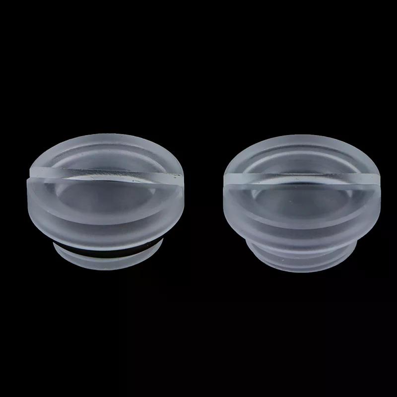 Acrylic flat plug G1/4 2 thread flat groove water tank plug Transparent water plug