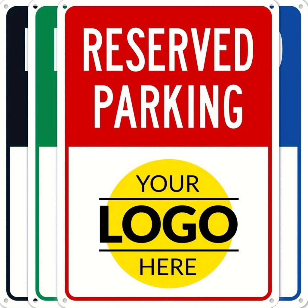 Personalisierter Parkplatzschild Mit Ihrem Fahrzeugbild oder Logo Robustes Eisen X Zoll Erhältlich in Farben Perfekt für