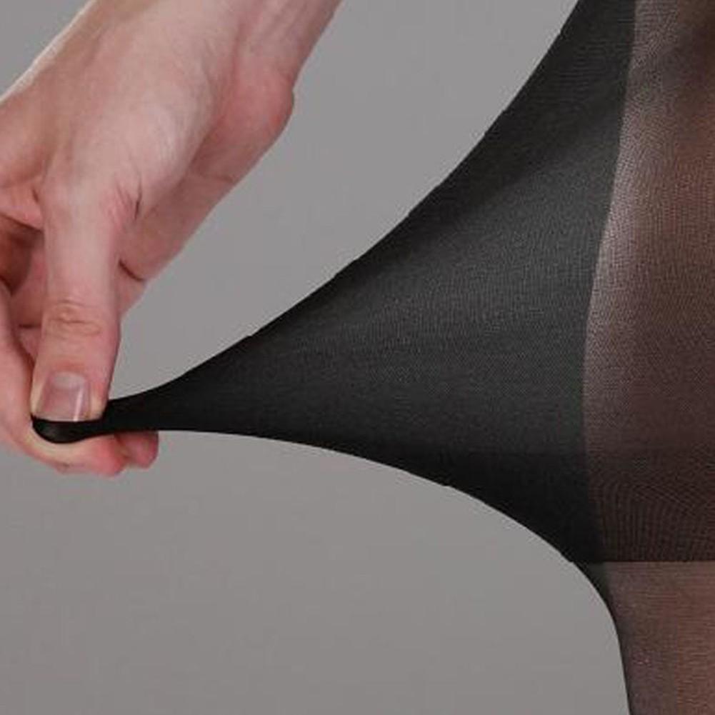 Woman Sexy Black Open Crotch Crotchless Sheer Pantyhose Tights Stockings Hosiery