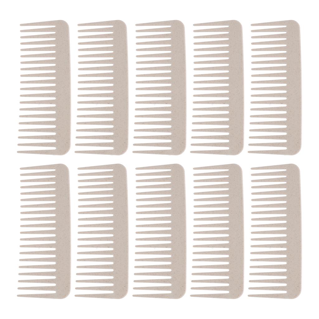 10 Pack Wheat Straw Wide Tooth Detangling Comb Easily Detangles Wet Dry Hair Wide Tooth Detangling C