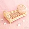 Cesta de Bebê de Rattan Trançado de Madeira Vintage Berço Adereços para Fotos de Recém-nascidos Móveis Essenciais Para Sessões de Fotos de Bebês