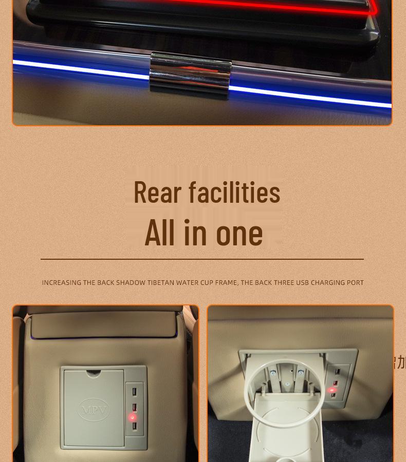 Ideal ONE Rear Armrest Box Center Console Storage Modification