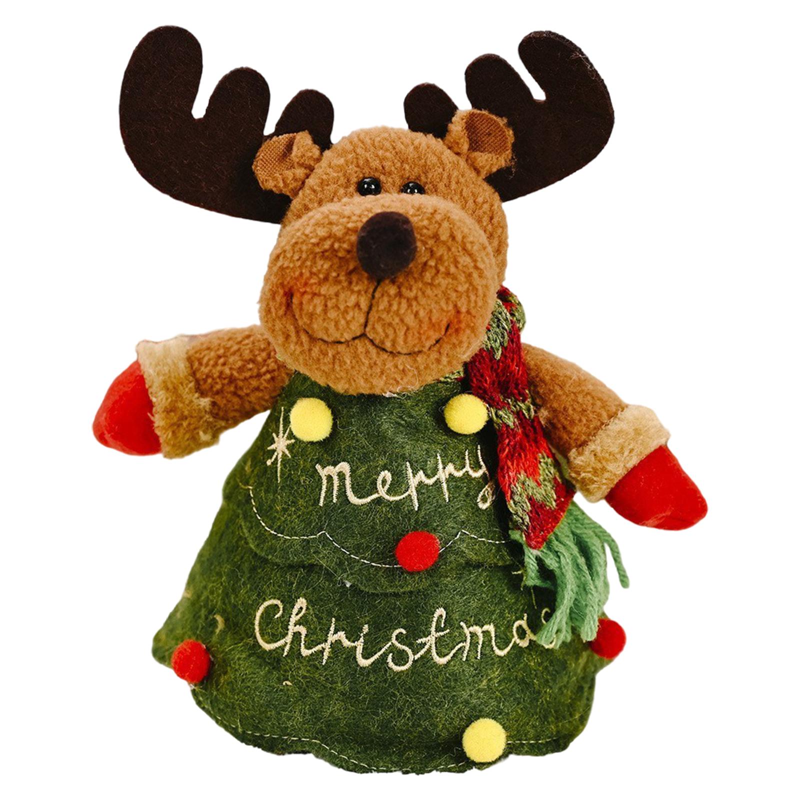 

Creative Xmas Gift Bag Multi-Purpose Tree-Shaped Gift Bag Lovely Christmas Felt Pouch for Home Festival Gathering Party L