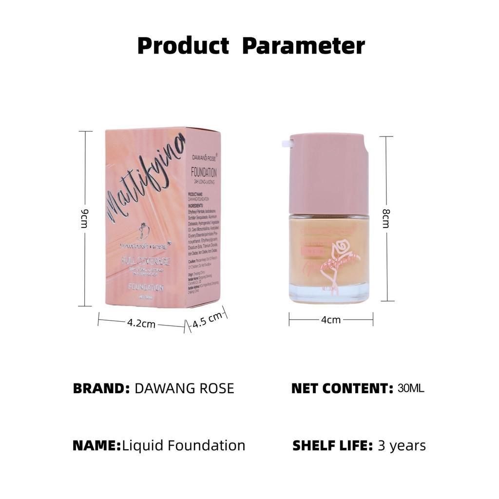 Foundation Flüssiger Concealer Ölkontrolle Langanhaltendes Make-up Natürlich Wasserdicht Schweißfest BB Cream