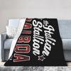 Rockys Italian Stallion Horse Flannel Blanket Boxing Movie Awesome Bedding Throw Blankets Bedspreads Lightweight Multifunction