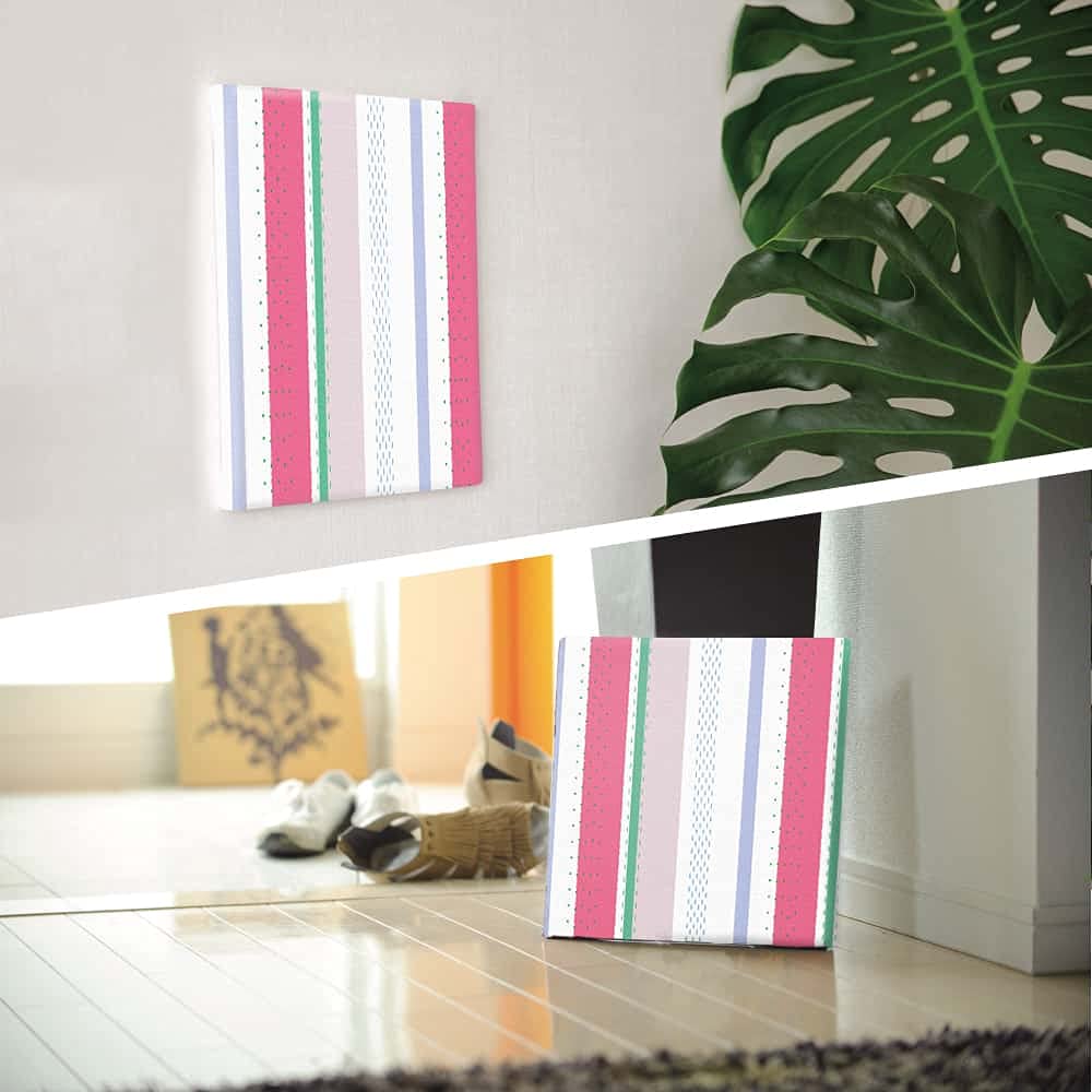 Colorful Striped Art 57cm x Made in Stylish Interior Living Room Fabric Panel Panel, 57cm, Large, Japan, Poster, Decor, Decor, Pastel, Modern,