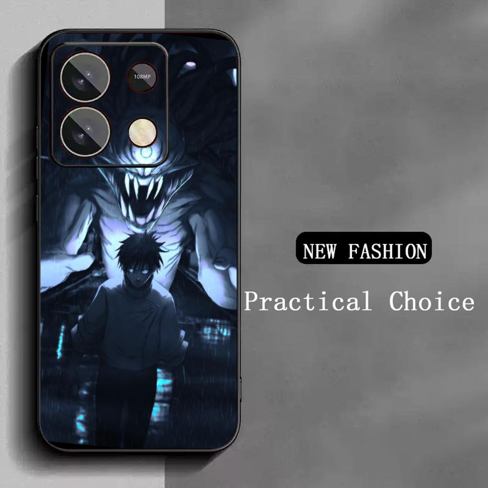 Super cool Toji Fushiguro klassisches Anime Handyhülle für Redmi Note 14 13 12 11 Pro Plus S 5G 14C A3 Weiche Schwarze Handyhülle