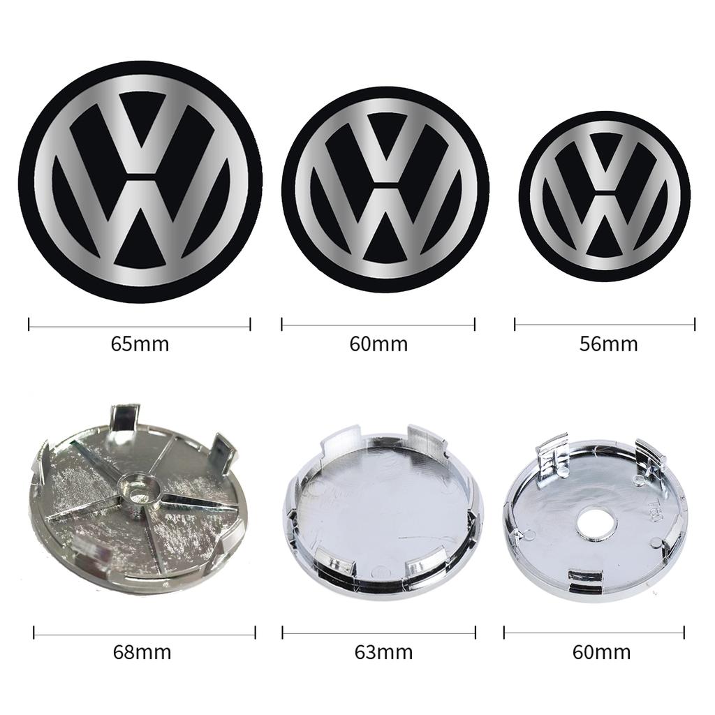 4Pcs/Set 60/63/68mm Car Wheel Center Hub Cover Badge Emblem For VW Golf Caddy Passat GTI Lavida Sagitar R32 R Auto Accessories zd4