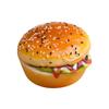 Imitation Hamburger Bread Models Artificial Food Bread Model PU Texture Perfect for Home Decor and Party Displaying