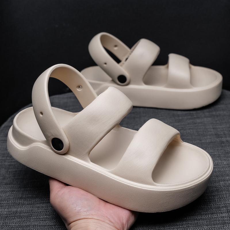 Fashion Summer Women Sandals Couple Home Slippers Non Slip Breathability Thick Sole Home Womens Shoes Outdoor Soft Sole Sandals