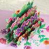 Handcrafted 3D Mother's Day Greeting Card Handmade 3D Card MOM Letter Greeting Card Mother's Day Paper Greeting Card