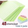 Lined Sticky Notes 4X6 in Pastel Ruled Post Stickies Colorful Super Sticking Memo Pads, 45 Sheets/pad, 6 Pads/Pack