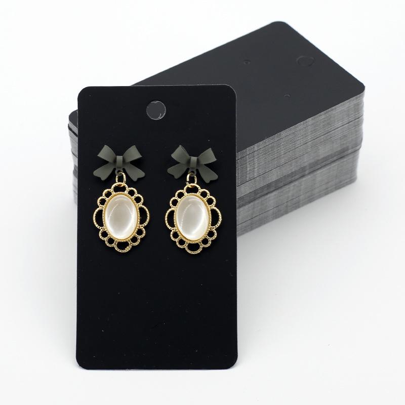 In-Stock Dangle Earrings Display Card - 5x8.9cm, 100 Sheets/Pack, Hot-Selling Design