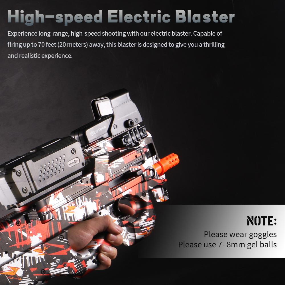 P90 Electric Gel Gun Toy Gun Fully Automatic Splash Ball Toy Gun Suitable for Outdoor Activities - Outdoor Shooting Team Game