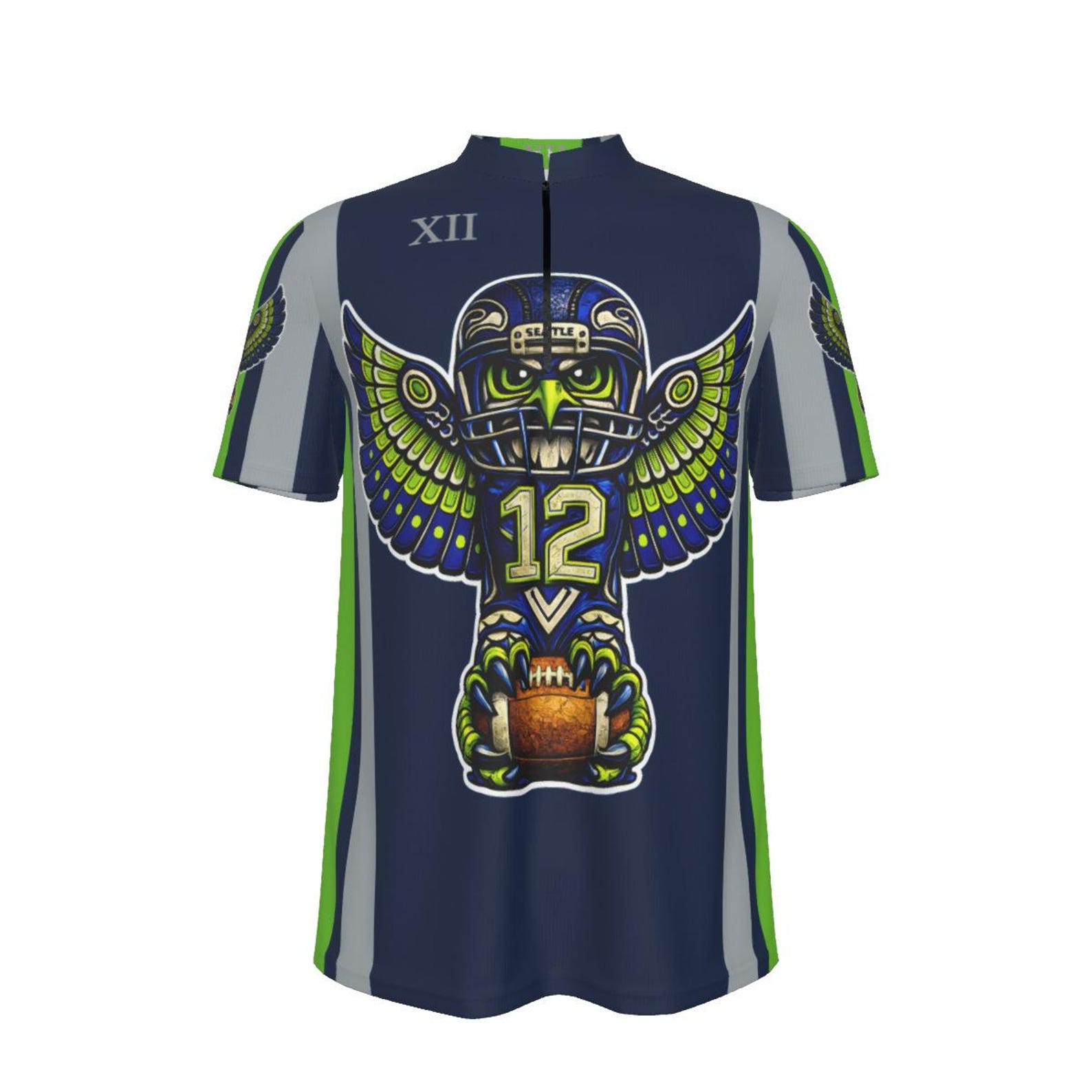 12th Fan Totem Jersey – All-Over Print Quarter Zip S