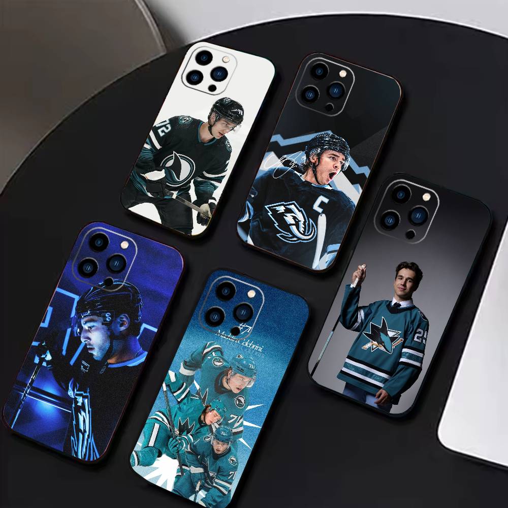 Sharks-William Eklund Phone Case For iPhone17,16,15,14,13,12 Plus,Max Soft Silicone Black Cover