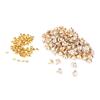 Cloth   Inlay   Rivets 12mm Spots Studs   for   Leather Craft Decoration(Gold)