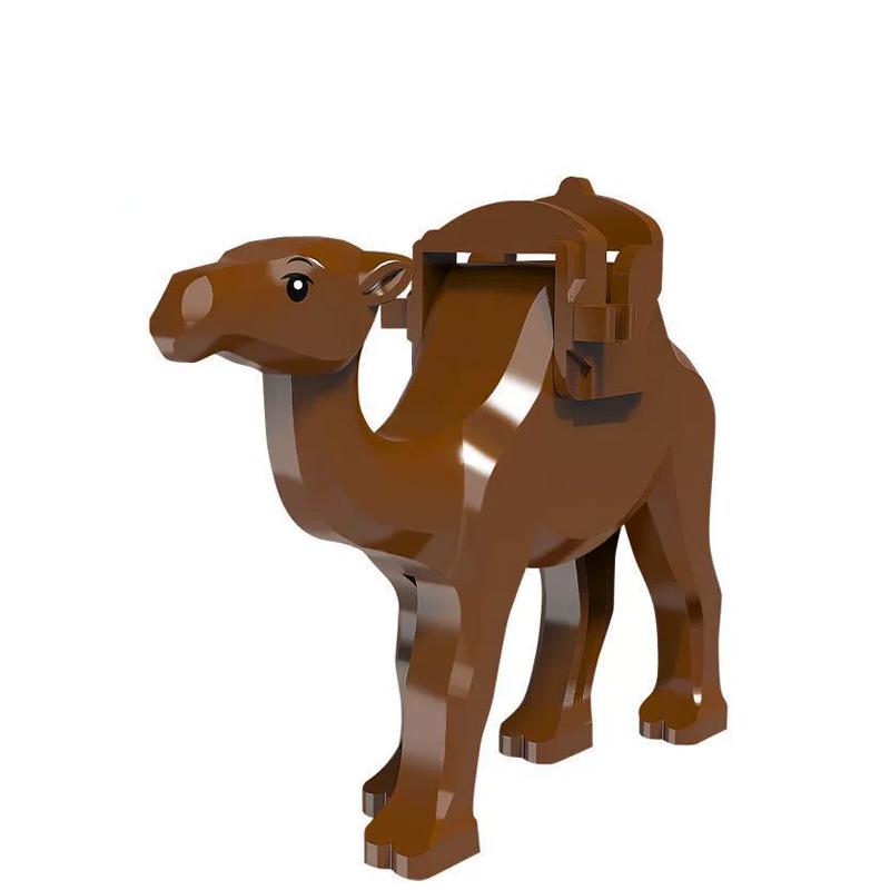 MOC Farm Zoo Animal Building Blocks Crocodile Shark Dolphin Chimpanzee Cow Leopard Educational Game Accessories Bricks Kids Toys