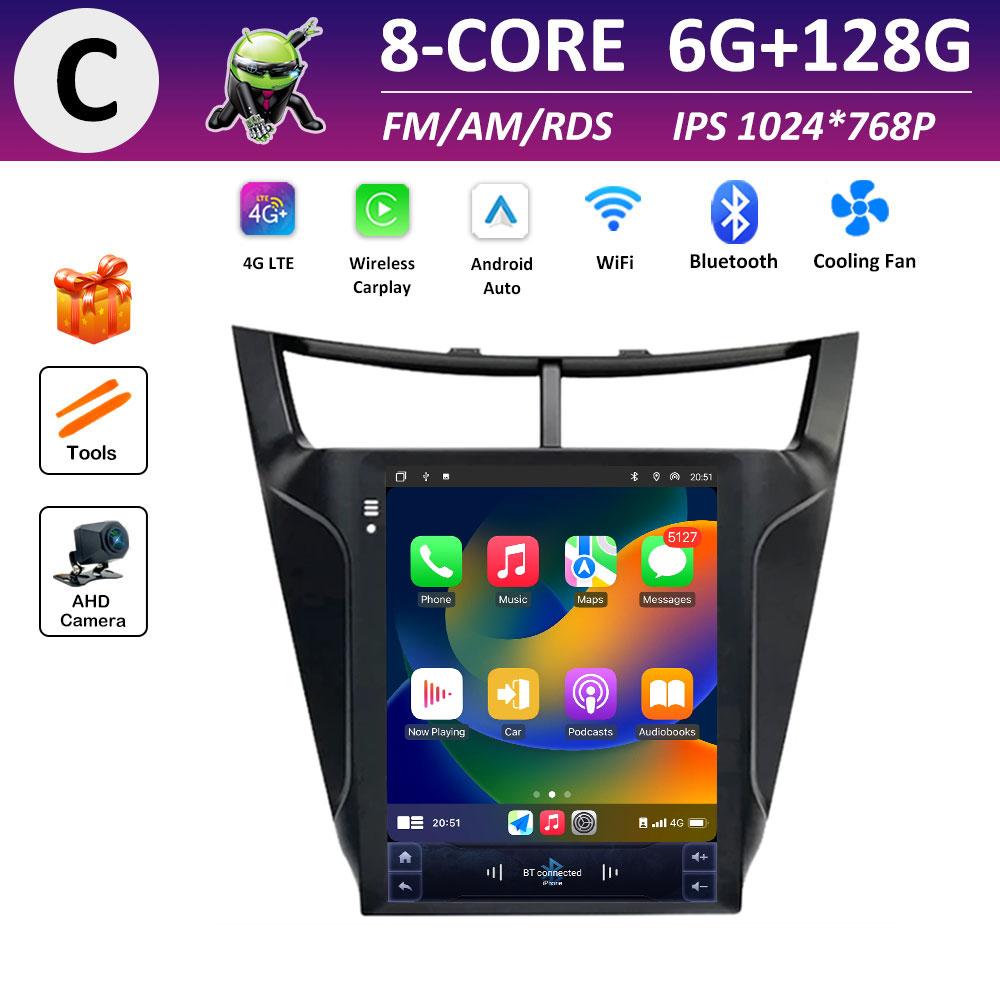 Cooling fan Wireless Carplay Car Video for Chevrolet Sail 3 2015 2016 2017 Radio Player DSP Stereo GPS Navigation Touch Screen