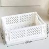 1PC Desktop Foldable Storage Box, Student Stationery Shelf, Miscellaneous Cosmetics Storage Basket