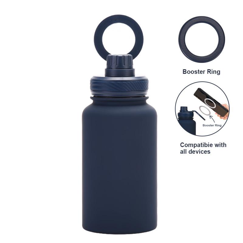Mobile Phone Magnetic Bracket Water Cup Outdoor 650Ml Large Mouth Thermos Cup Stainless Steel Sports Water Bottle