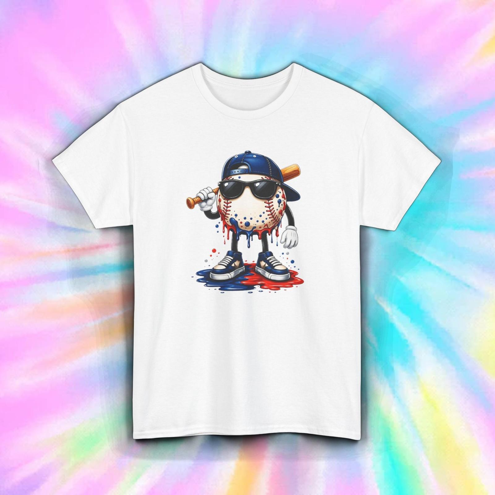 Funny Baseball Mascot Shirt Cool Baseball Graphic Tee Sports Fan Gift S-5XL S