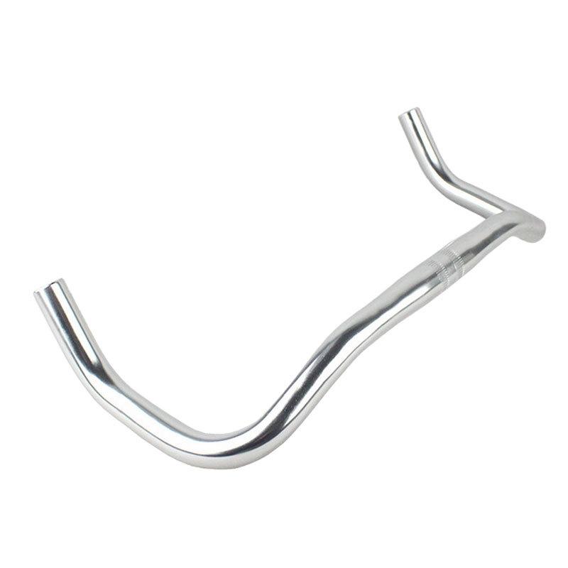 Bike Handlebar Rest Bend Bar Aluminum Alloy 22.2 *25.4*420mm Single Speed Bike Track Fixed Gear Road Bicycle Bullhorn Handlebar