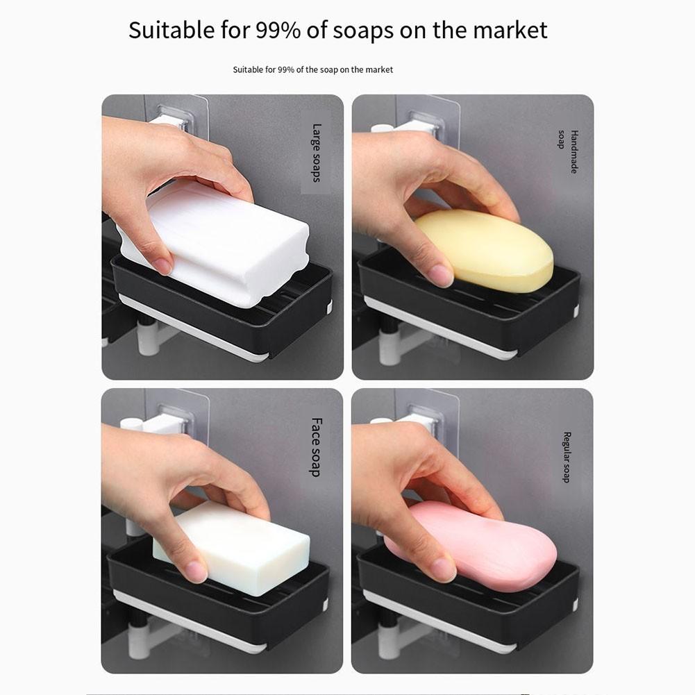 Rotating Soap Dish Wall Mounted Soap Holder Non Hassle Experience