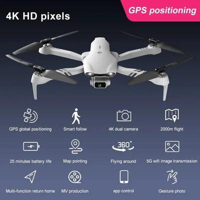 4K HD Single Camera with GPS 5G WIFI Wide Folding Aircraft Professional Drone K3/E99 Angle FPV Real-time Transmission RC