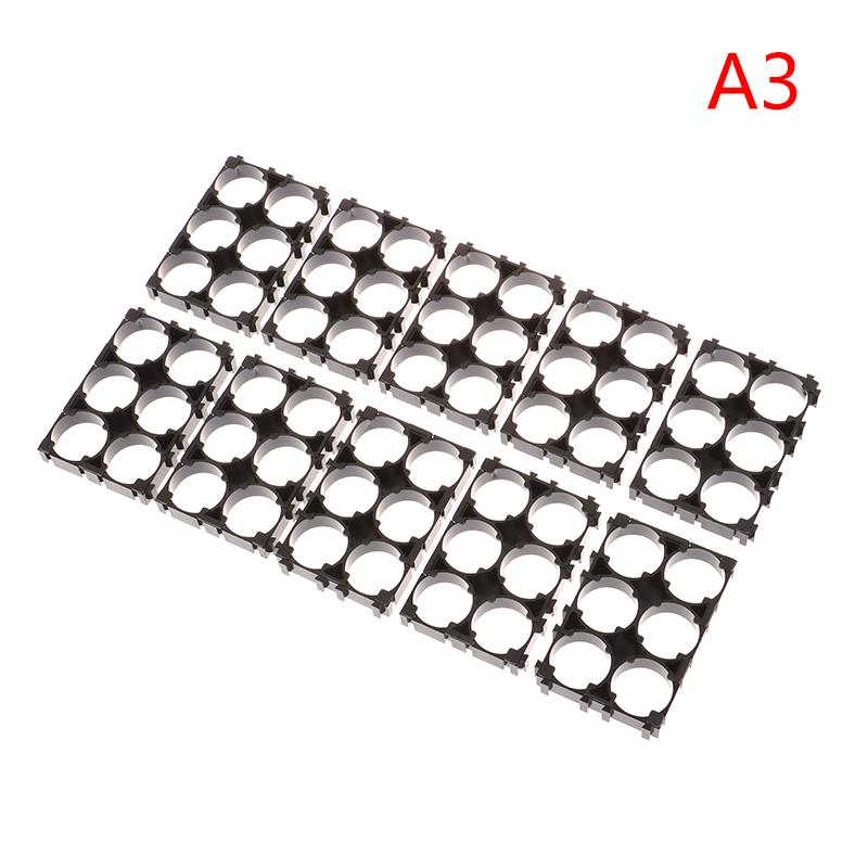 10Pcs 18650 Battery Holder Safety Anti Vibration Holder Bracket Li-ion Cell Holder Cylindrical Plastic Case