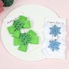2PCS/Pack Christmas Tree Santa Snowflake Bow Hair Clips Baby Girl Cute Hairpins Boutique Kids Party Hair Accessories Gift