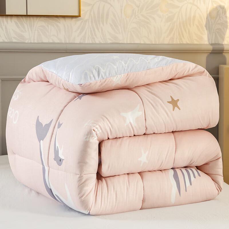 Sommerdecke aus gewaschenem Baumwoll-Leinen-Mischgewebe