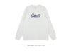 Hong Kong Retro Letter Print Unisex Loose-Fit Cotton Long Sleeve T-Shirt