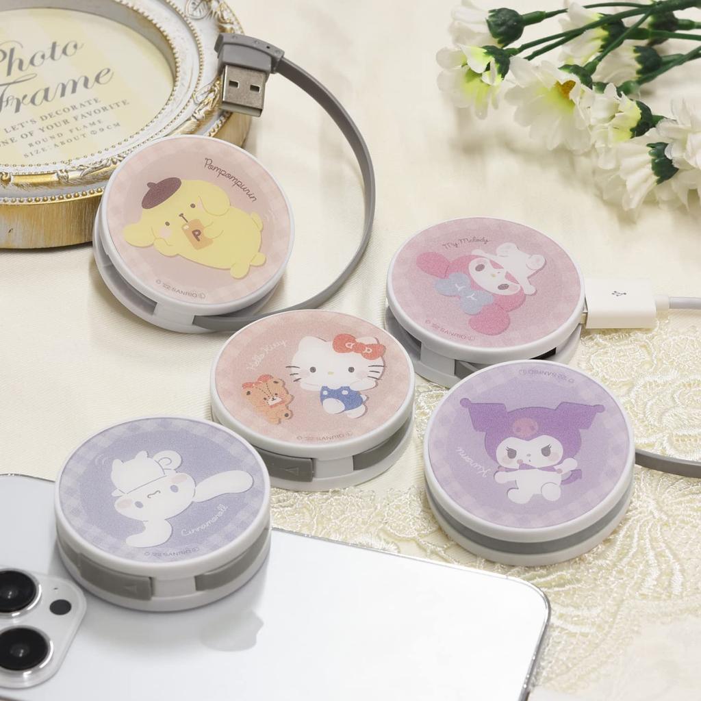 Gourmandise Sanrio Characters Round USB Hub Hello Kitty SANG-246KT